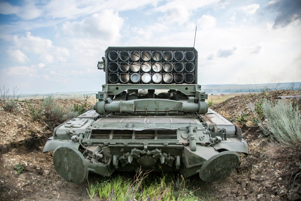 Heavy Flamethrower System TOS-1A Solntsepyok object 634B 06.21.2021 Saratov