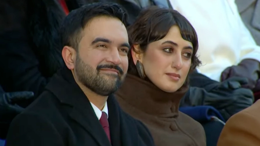 Zohran K. Mamdani and his wife Rama Duwaji