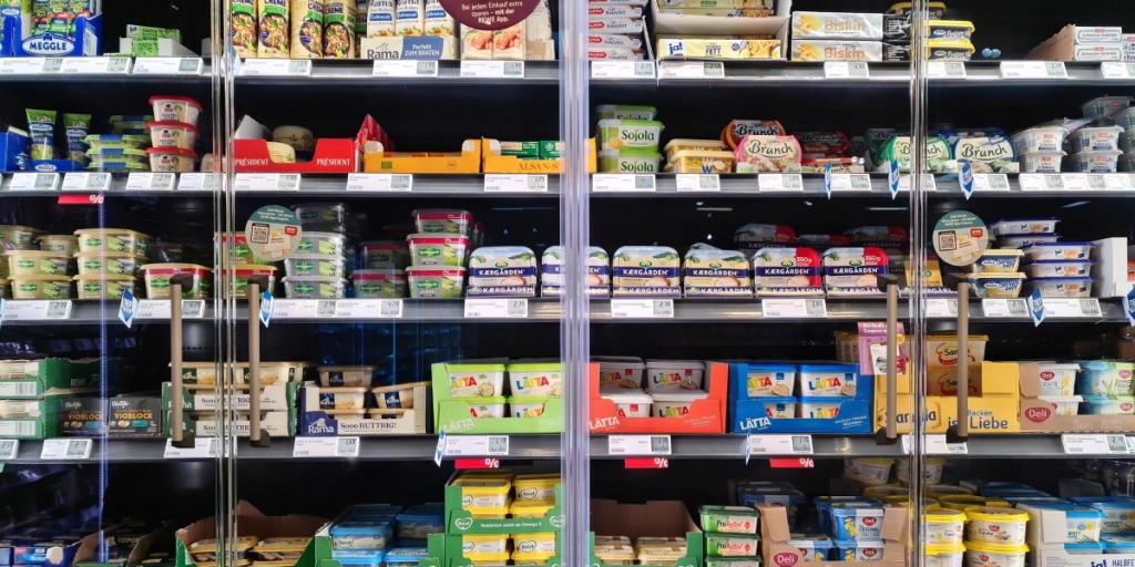 Mejeriprodukter, Matbutik, Supermarket