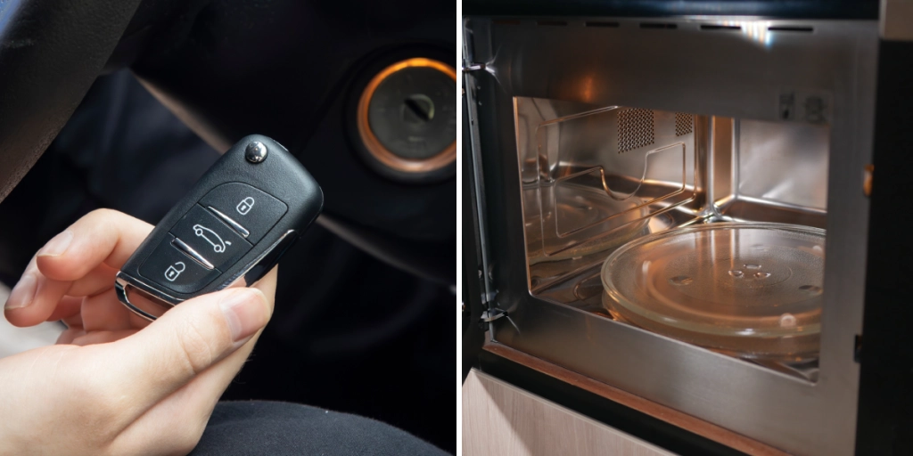 Därför ska du lägga bilnycklarna i mikrovågsugnen