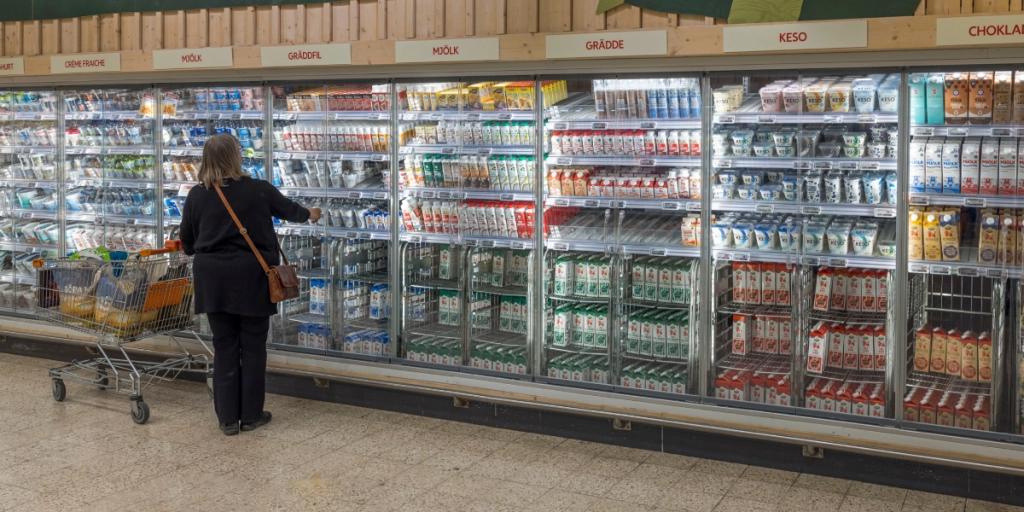 Matbutik, Supermarket, Mejeri