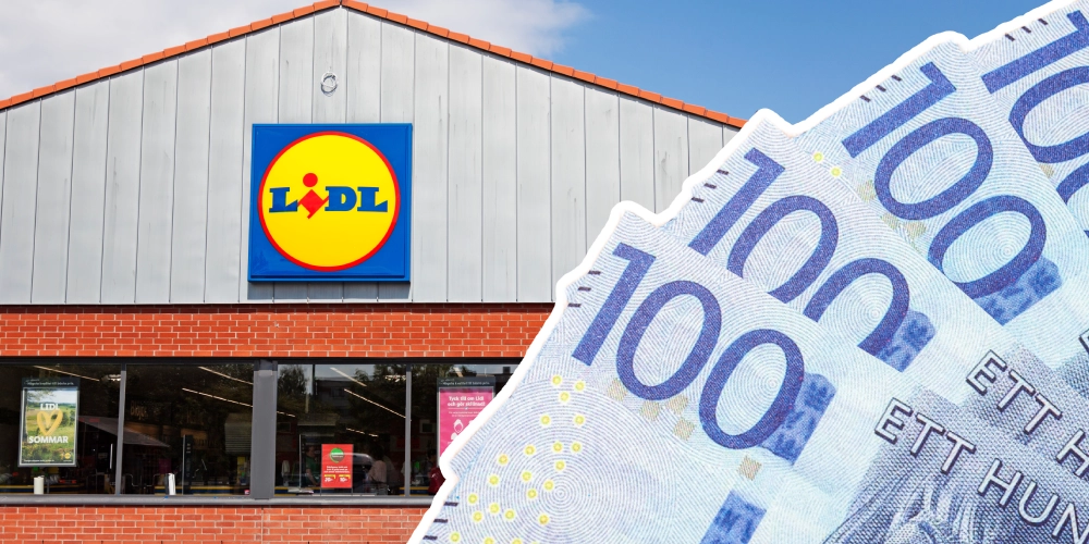 Lidl, Svenska pengar
