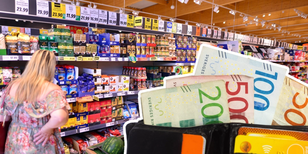 Matbutik, Svenska pengar