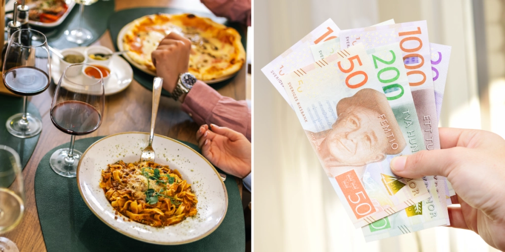Restaurang, Mat, Svenska pengar