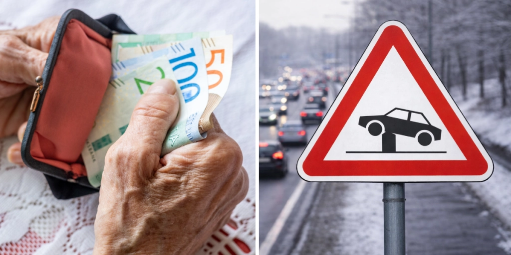 Pengar, plånbok, vägmärke