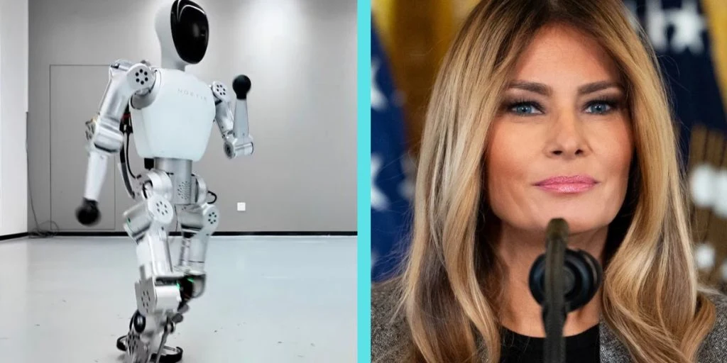 Humanoid AI robot Melania Trump
