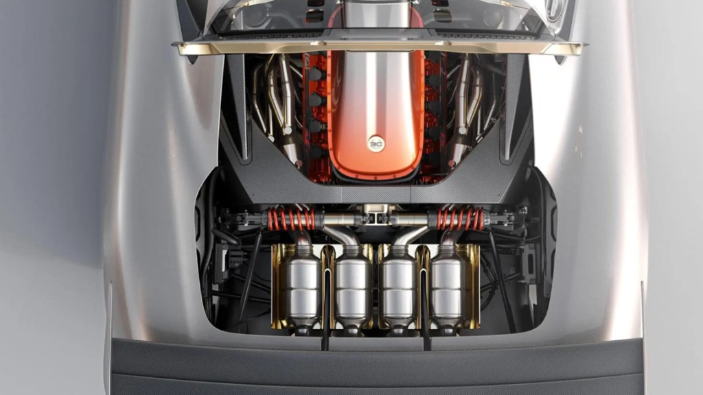 Gordon Murray Special Vehicles S1 LM under the hood