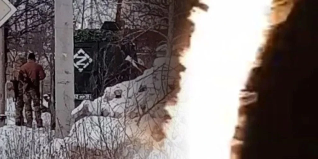 Russian troops turn on themselves as soldier ‘sets own army vehicle on fire’