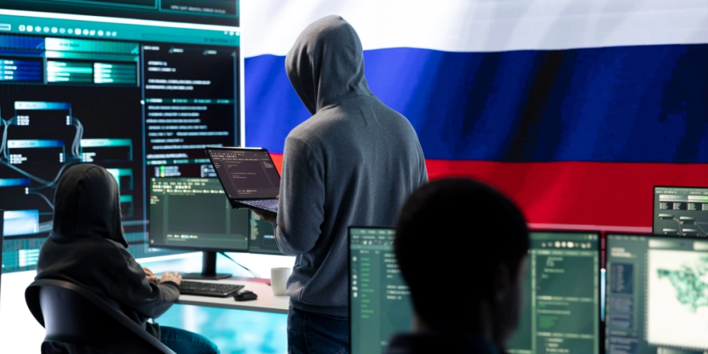 Russia, cyber operation, hybrid attack, phone, hacker