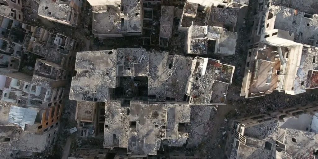 War torn middle eastern city