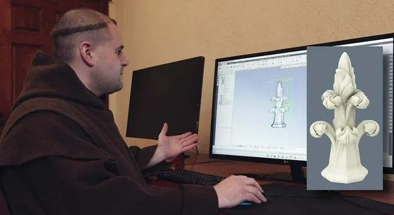 Carmelite Gothic Monastery 3D print