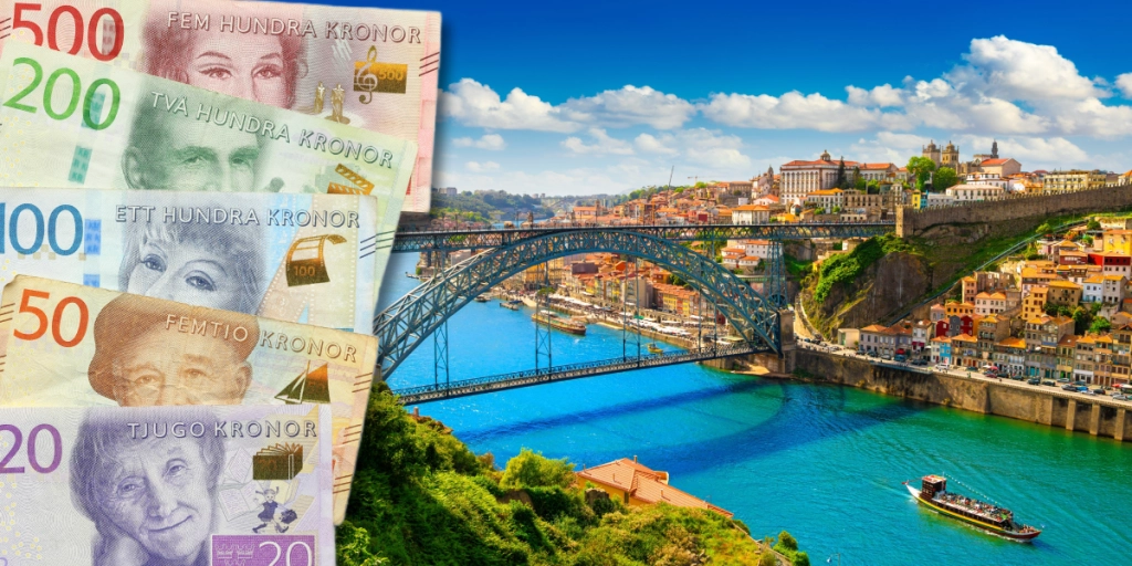 Svenska pengar, Porto, Portugal
