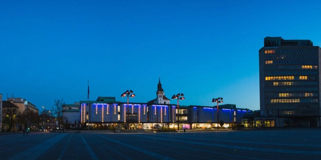 TRG republike in the capital of Ljubljana, Slovenia