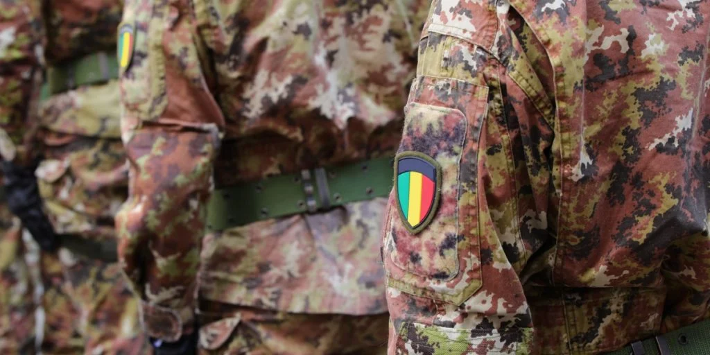 Mali soldiers marching