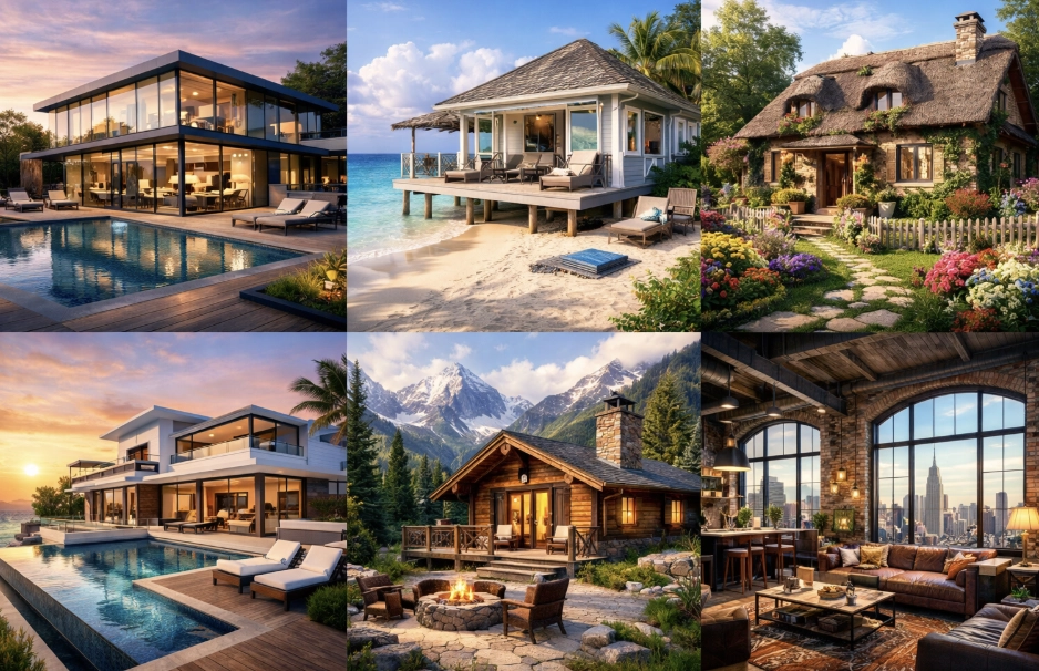 Välj huset du helst skulle flytta in i: Ditt val avslöjar mer om dig än du tror