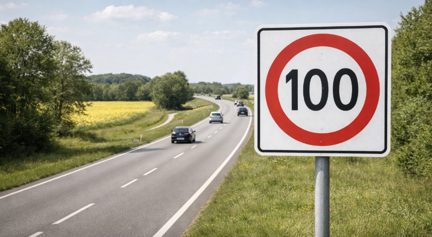 Slut med 100 km/t: Her vil de sænke fartgrænsen på landevejen til …