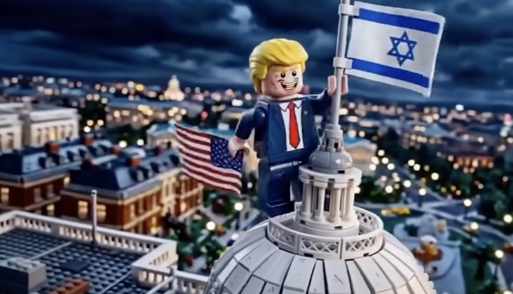 Satir i kriget – trump som “legogris” sprids i iransk propaganda på YouTube