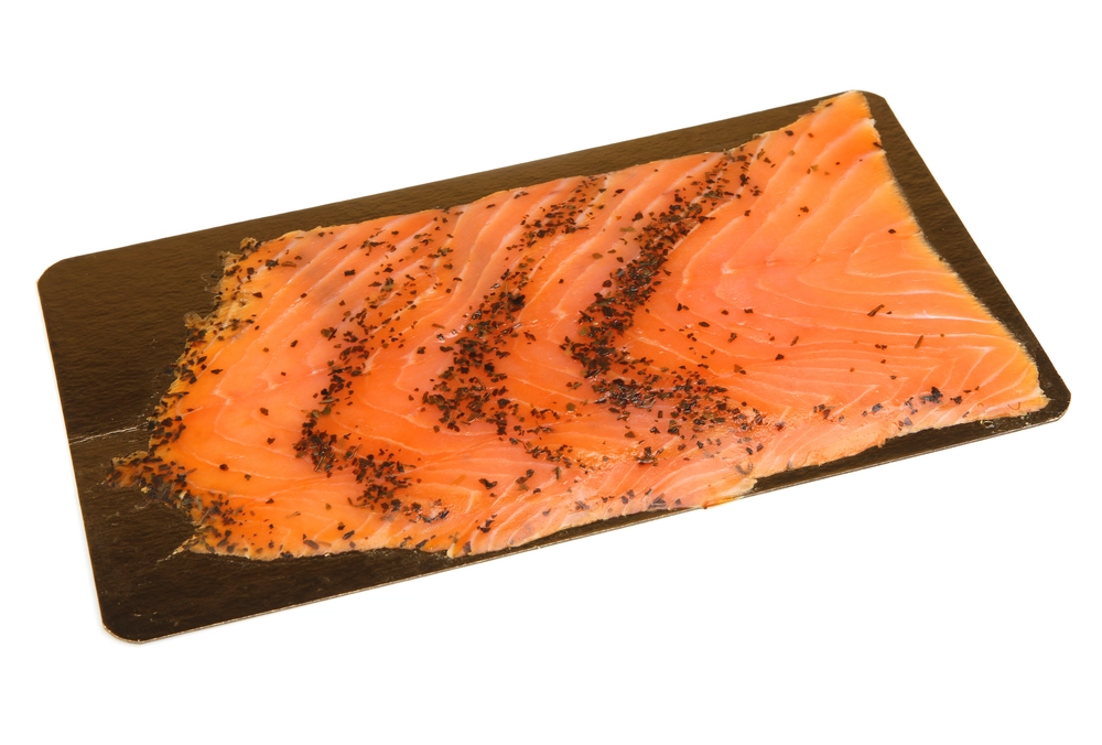 Hvorfor er laks pakket på et stykke guldfarvet pap? Her får du svaret