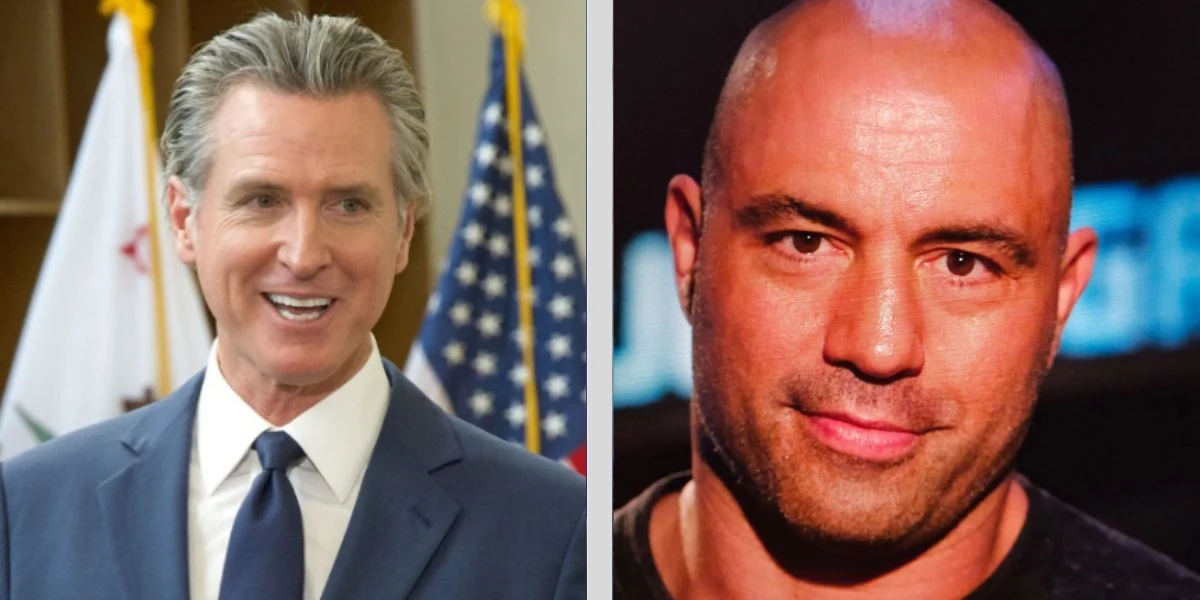 Fehde zwischen Gavin Newsom und Joe Rogan entfaltet sich ...