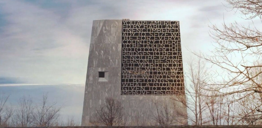 Her ses et billede af Obama Presidential Center