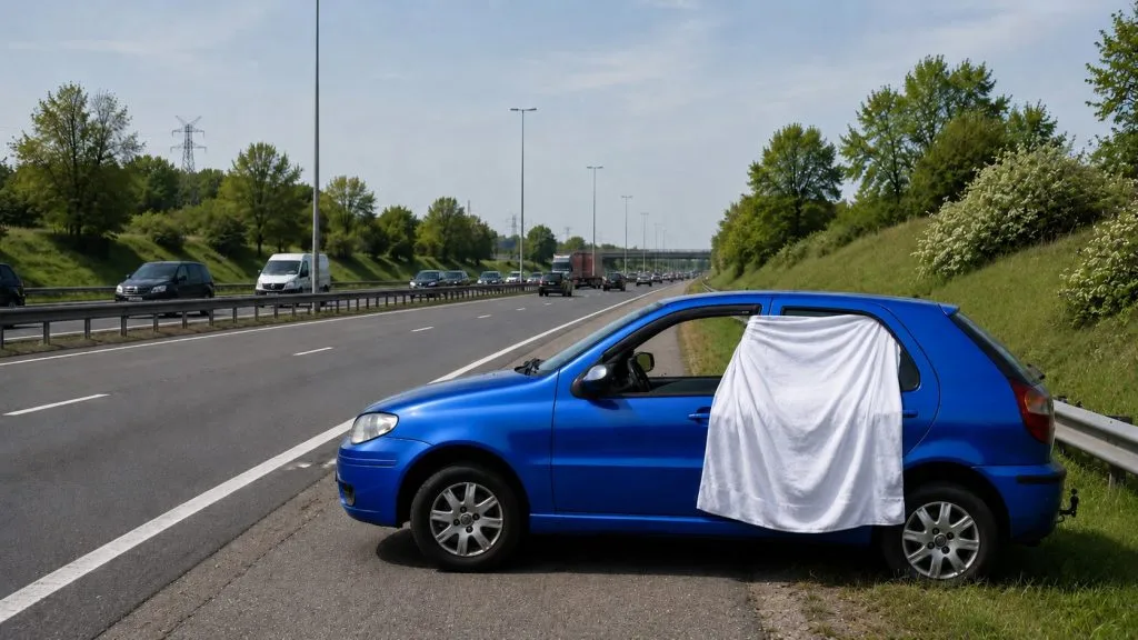 Nyt fænomen på motorvejen: Det skal du gøre hvis du ser en bil med en hvid klud ud af vinduet