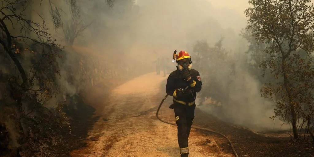 Brand i Spanien og Frankrig