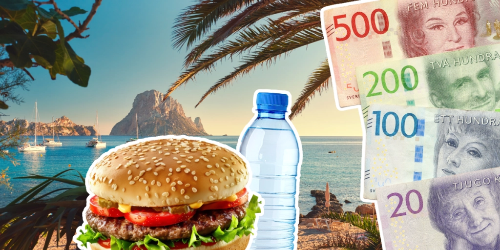 Hamburgare för 420 kronor och vatten för 165 kronor: Turister chockas över priserna på paradisön
