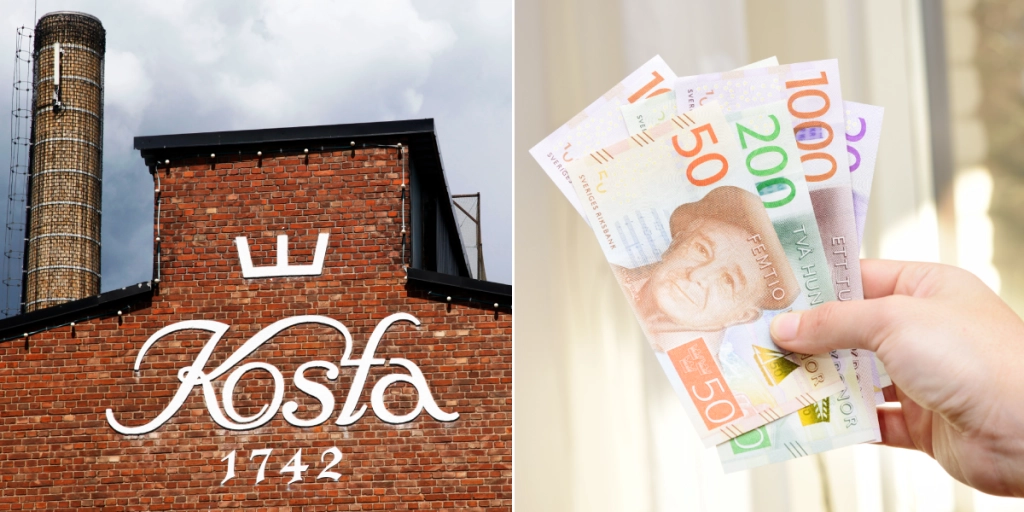 Kosta Boda, Svenska pengar