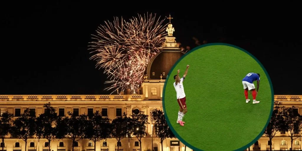 Bastille day football France Argentina Lyon