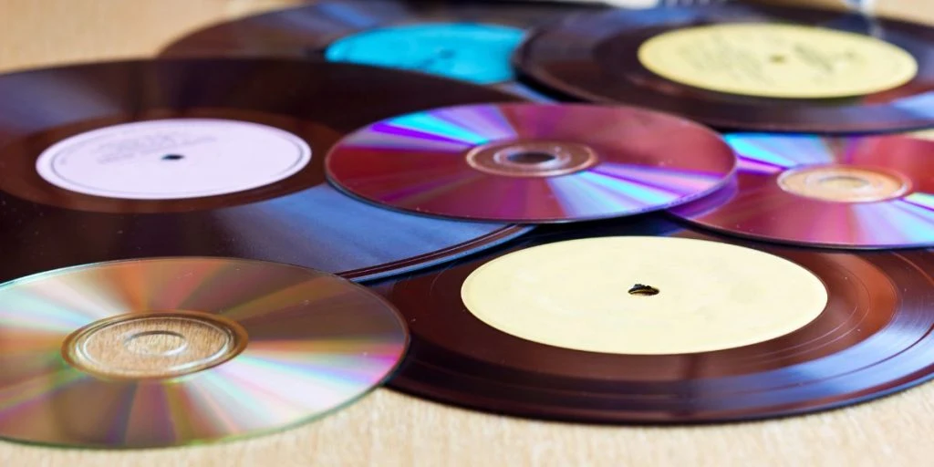 CDs and vinyls