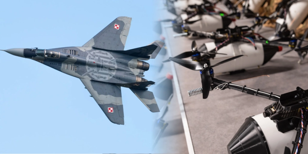 Polish Air Force, Mig-29, drones, ukraine