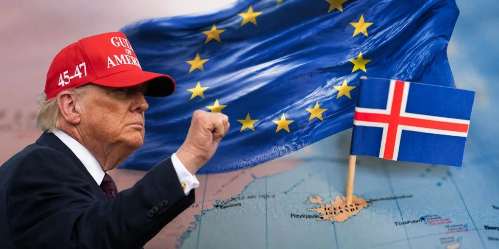 Iceland EU flag Donald Trump