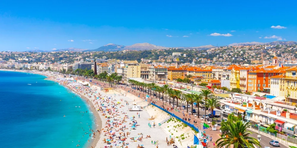 Promenade ved Nice i Frankrig