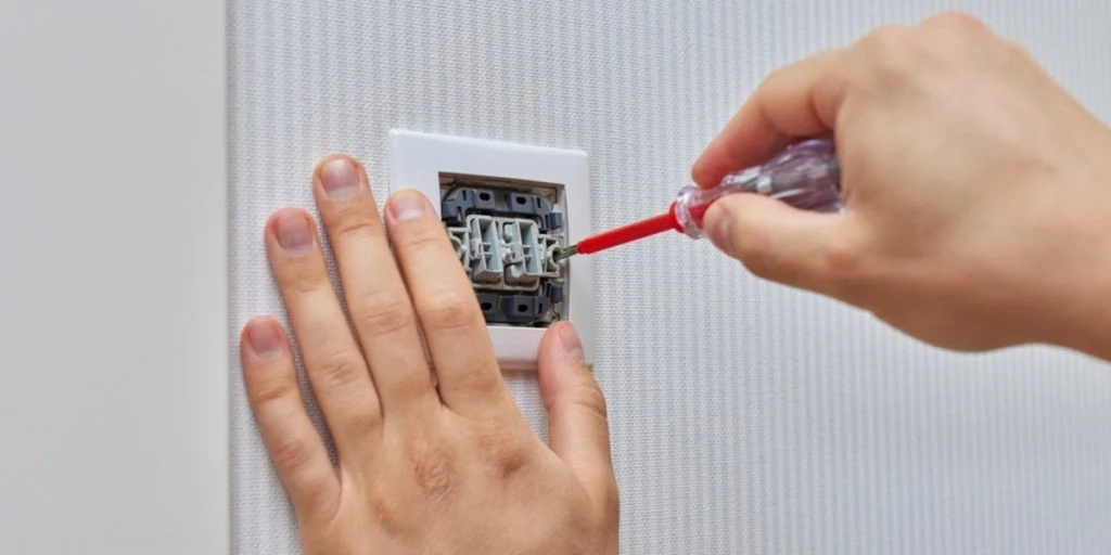 elektriker, stikkontakt