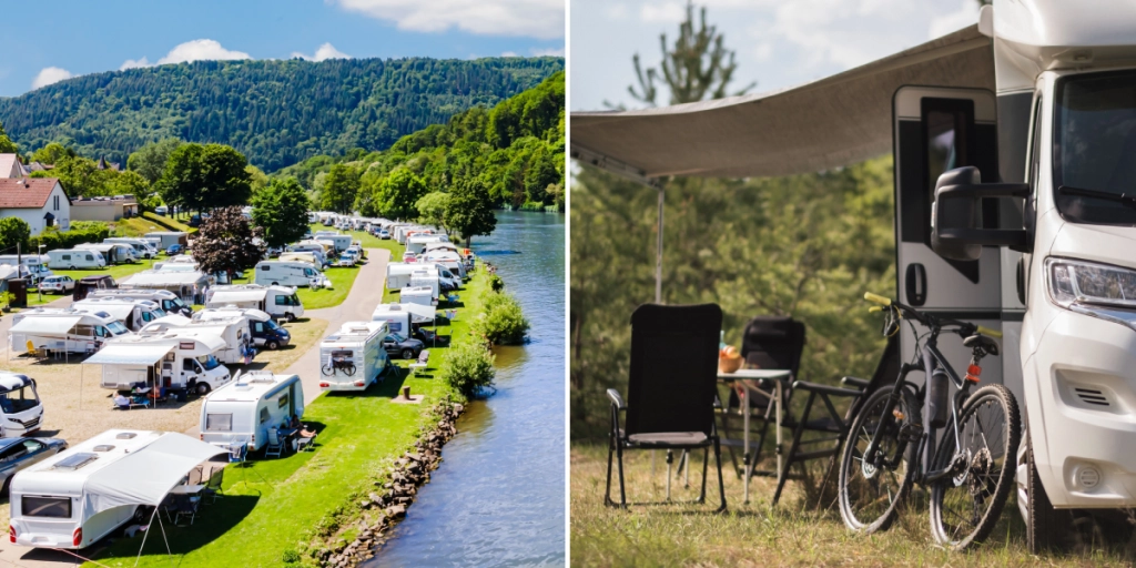 Campingplats, Camping, Husbil