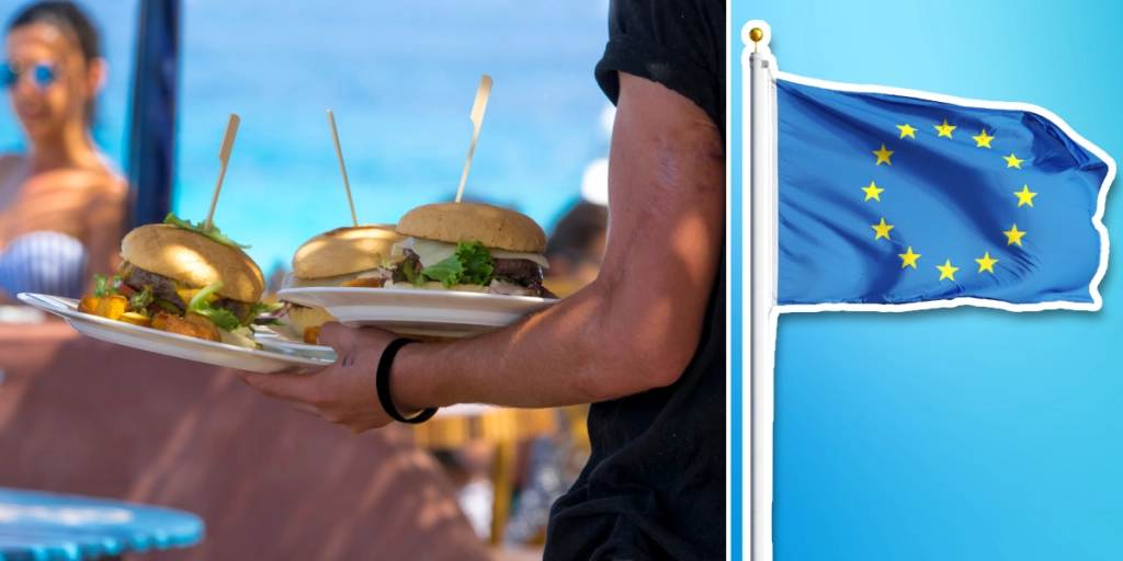 Restaurang, EU-flagga