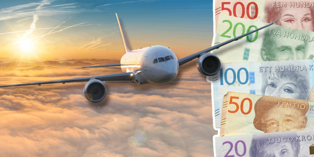 Flygplan, Svenska pengar