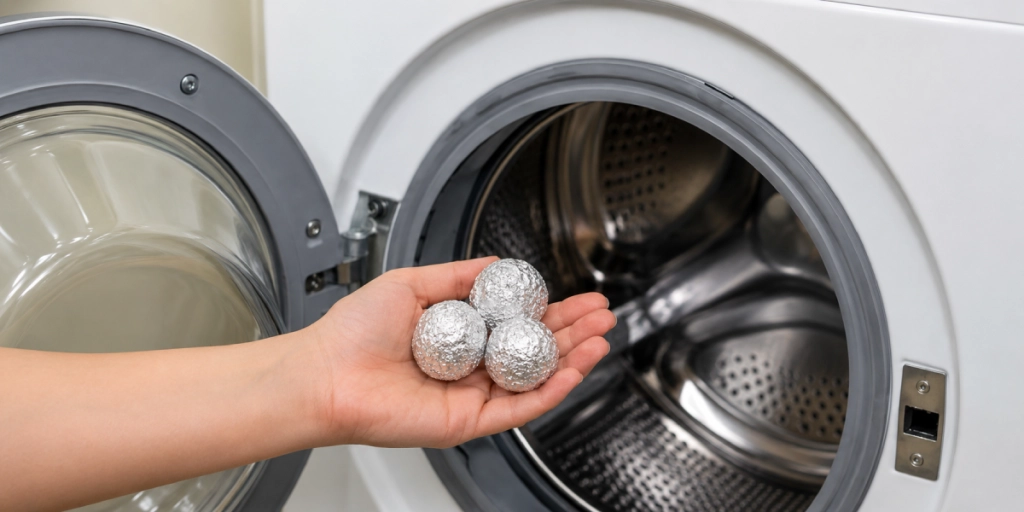 Smart knep löser ett vanligt problem: Lägg tre bollar av aluminiumfolie i tvättmaskinen nästa gång du tvättar