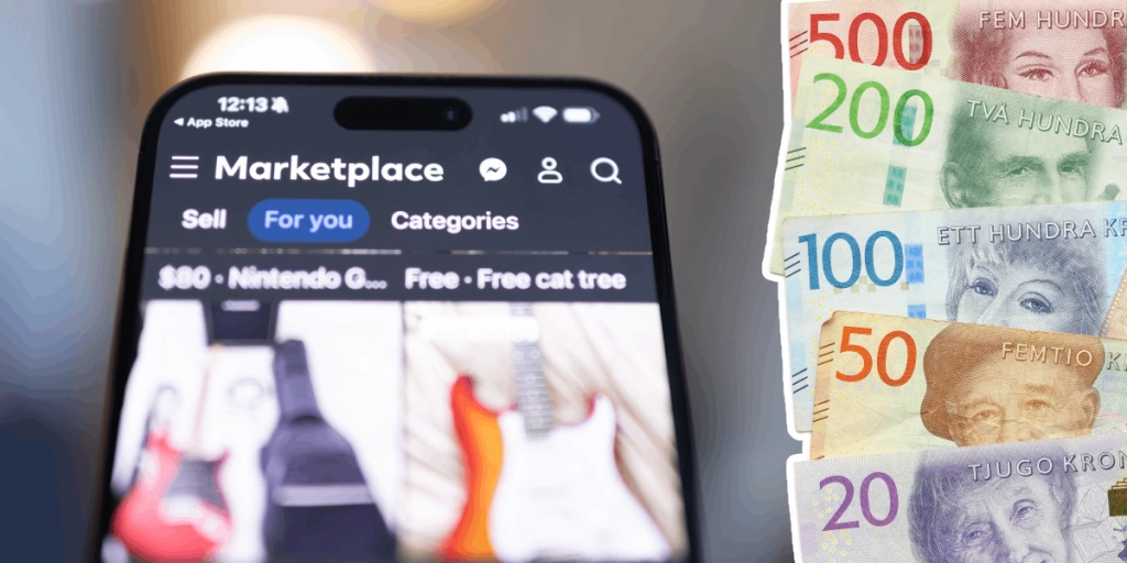 Facebook Marketplace, Svenska pengar