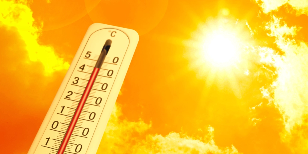 Sol, Termometer, Värmebölja