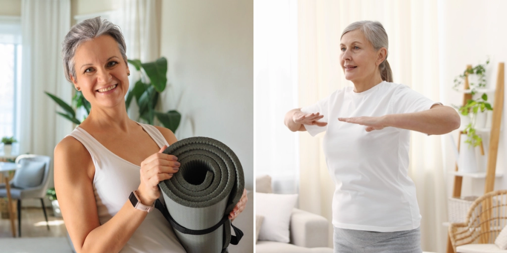 Yoga, Kvinnor tränar