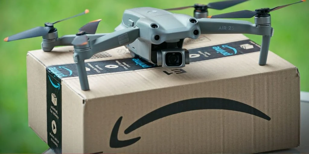 Amazon drone delivery package