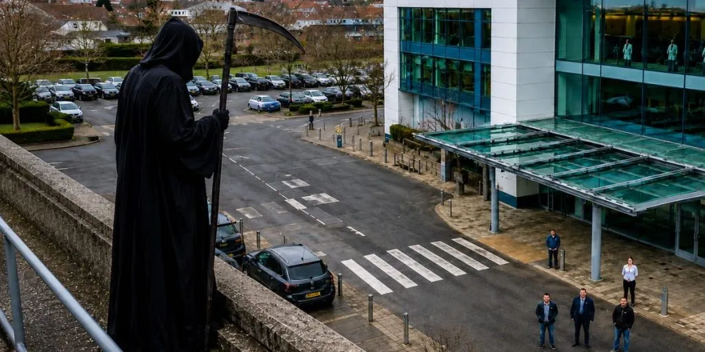 Grim Reaper hospital Wales