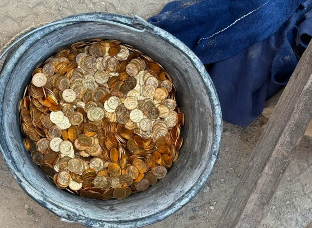 Gullskat, guldskat, gold treasure, coins, mynter, mønter