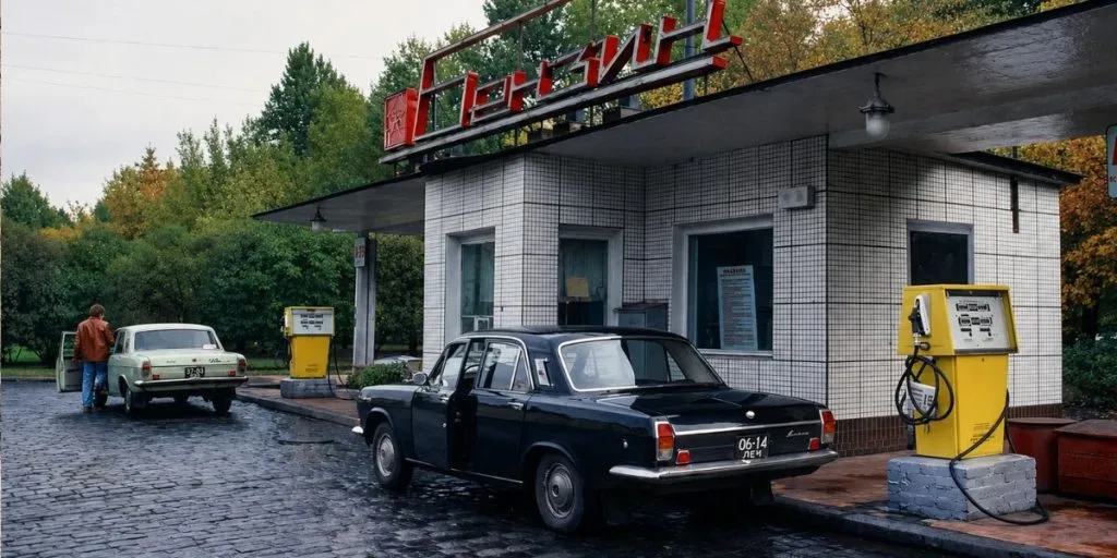 Soviet Gas station