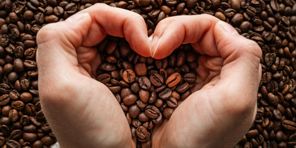 Kaffe hjärta