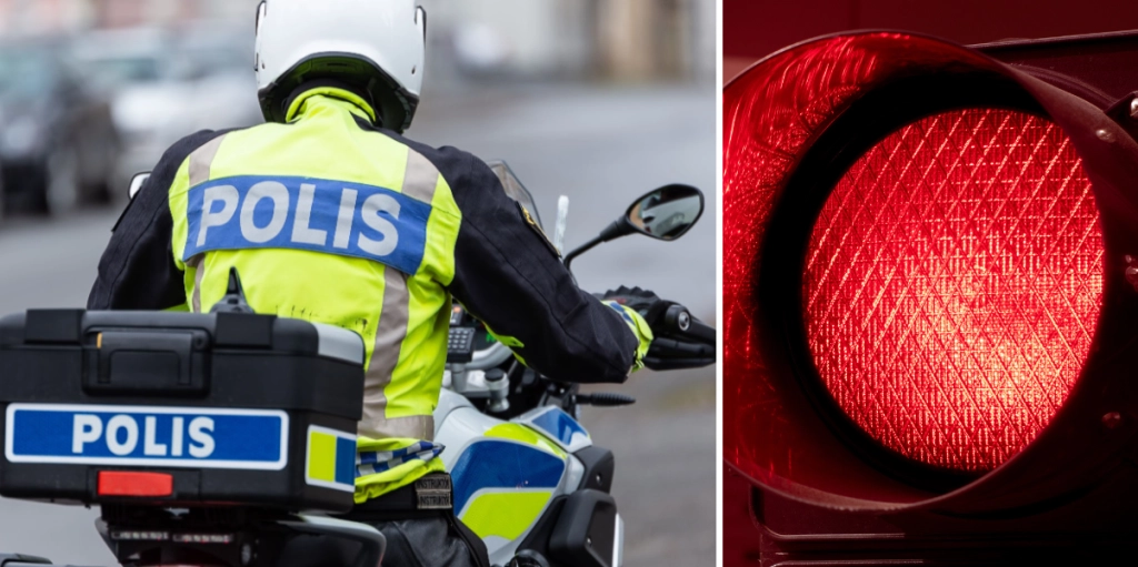Polis rödljus