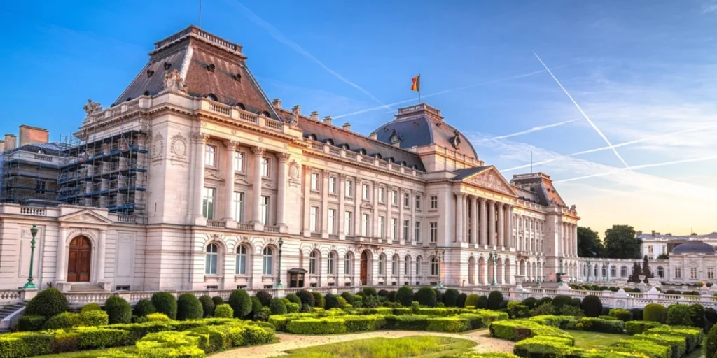 Den kongelige families slot i Belgien