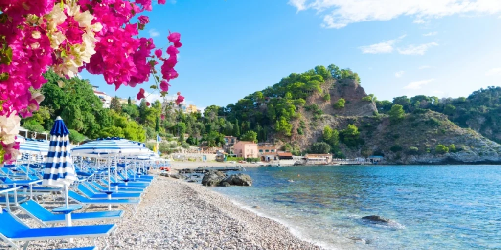 Strand på Sicilien