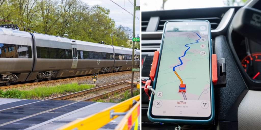 Google maps / Tåg sverige
